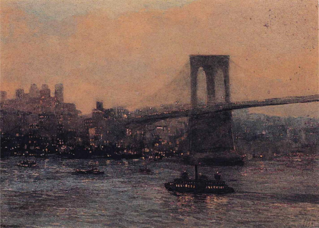 Edward_Willis_Redfield_-_Brooklyn_Bridge_at_Night